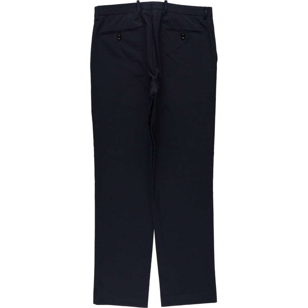 Donna Karan New York DKNY slacks pants for men, size W34 polyester navy blue type Vintage Second Hand