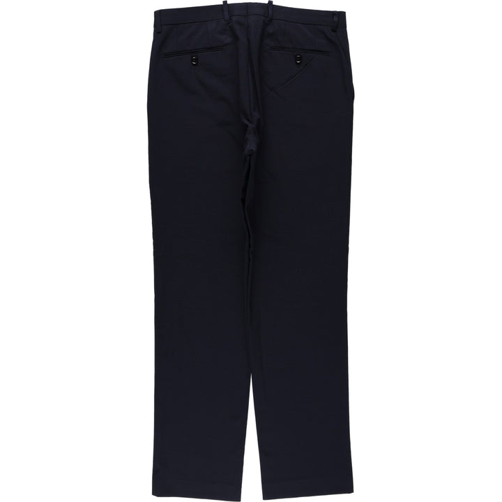 Donna Karan New York DKNY slacks pants for men, size W34 polyester navy blue type Vintage Second Hand