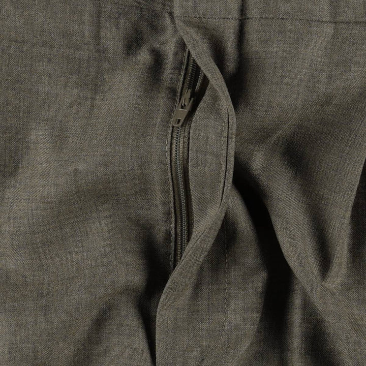 Lands' End two-pleat wool trousers, men's size W34 (approx.) wool Khaki type brown Vintage Second Hand