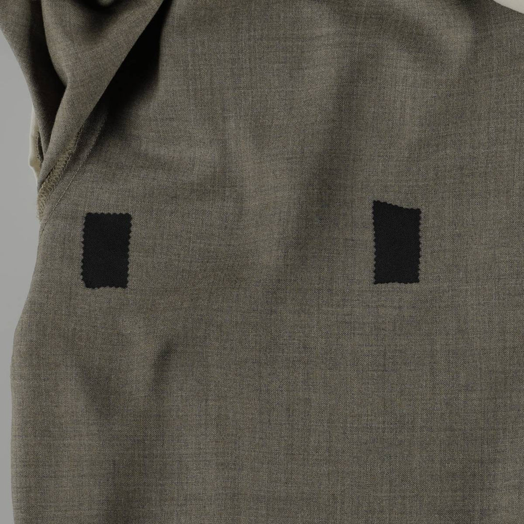 Lands' End two-pleat wool trousers, men's size W34 (approx.) wool Khaki type brown Vintage Second Hand