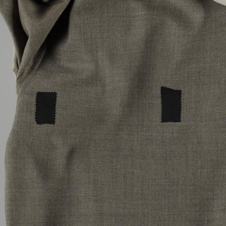 Lands' End two-pleat wool trousers, men's size W34 (approx.) wool Khaki type brown Vintage Second Hand