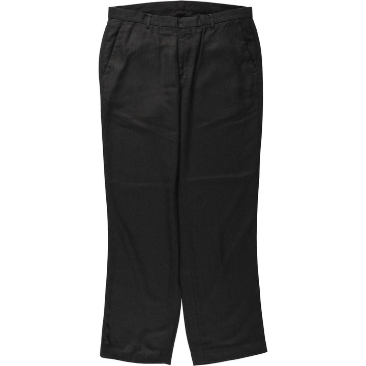 Calvin Klein slacks for men, size W33 (approx.) polyester Charcoal Vintage Second Hand