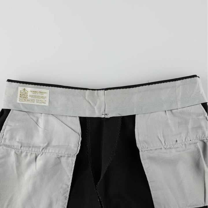 1970'S Sears KINGS ROAD slacks pants, men's size W33 (approx.), vintage. unclear black type Vintage Second Hand