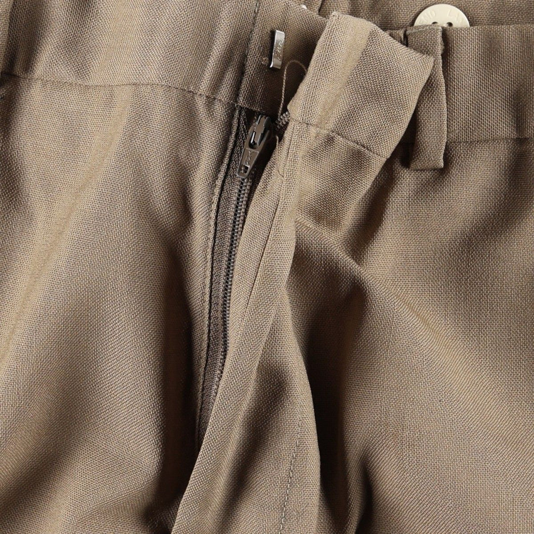 1990'S Lands' End wool trousers/slacks, made in USA, men's size W31 (approx.), vintage. wool Beige type Vintage Second Hand