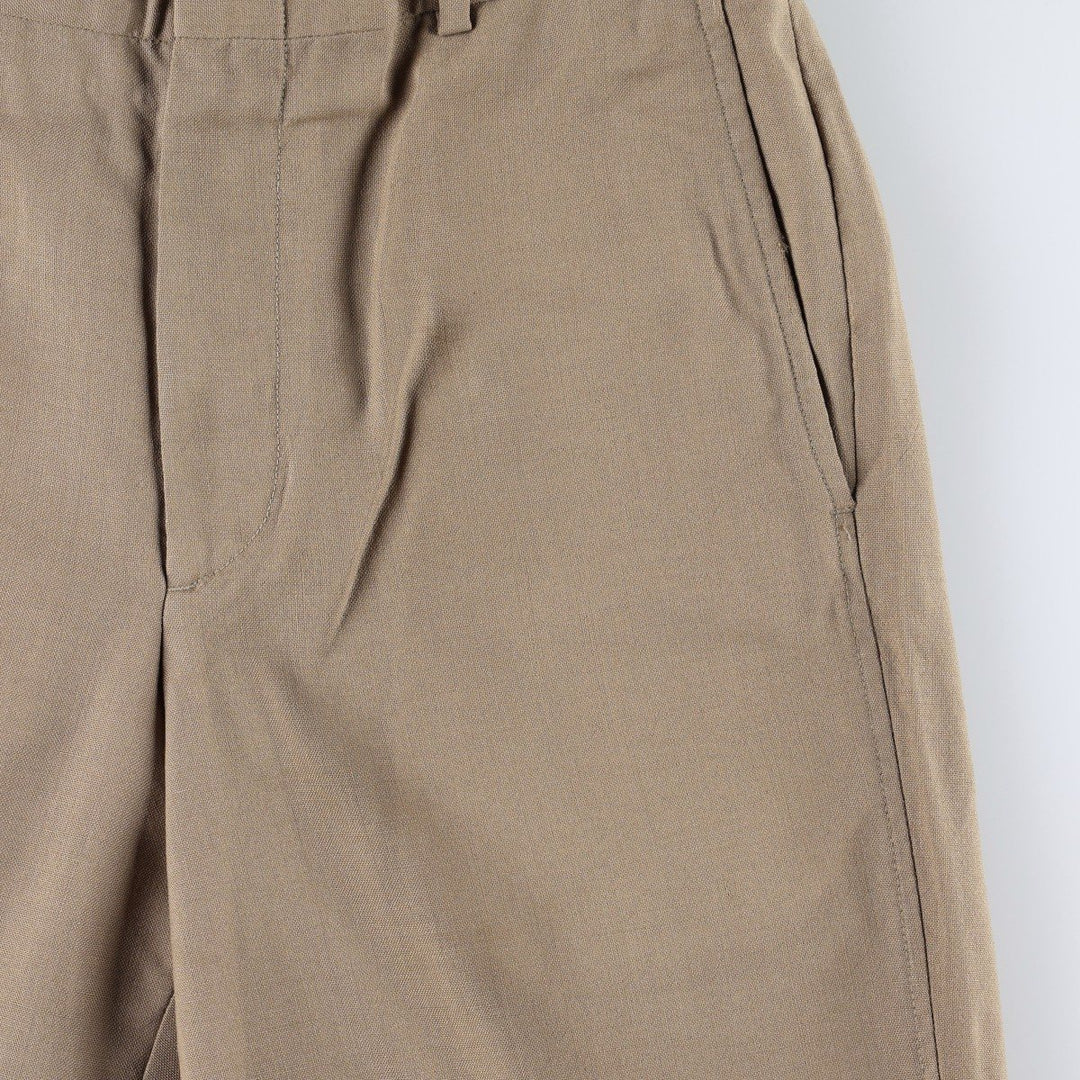 1990'S Lands' End wool trousers/slacks, made in USA, men's size W31 (approx.), vintage. wool Beige type Vintage Second Hand