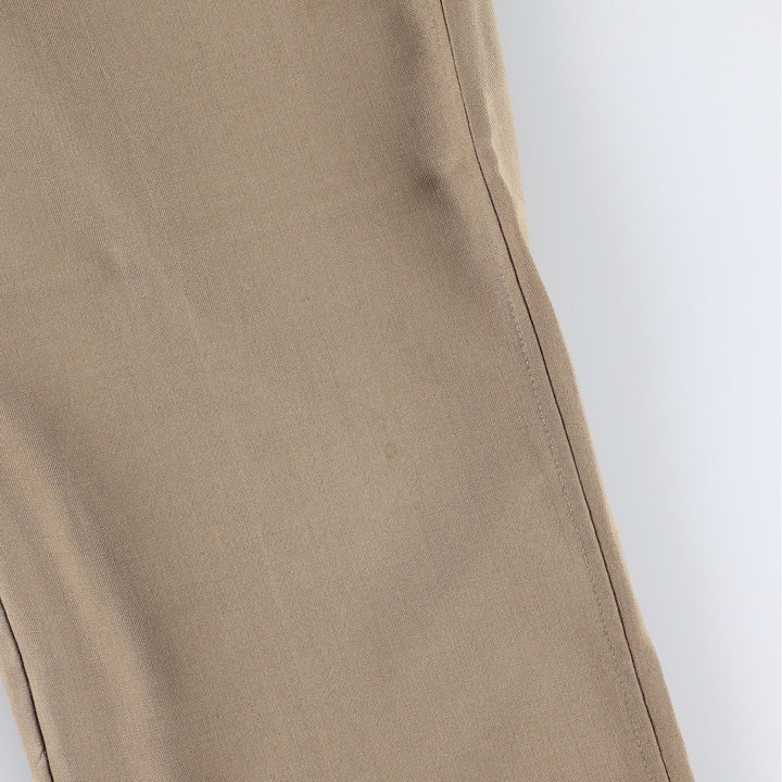 1990'S Lands' End wool trousers/slacks, made in USA, men's size W31 (approx.), vintage. wool Beige type Vintage Second Hand