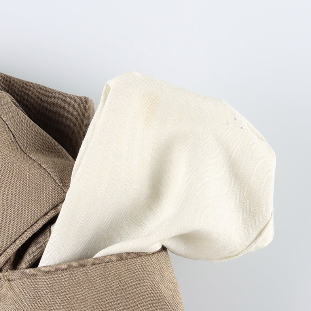 1990'S Lands' End wool trousers/slacks, made in USA, men's size W31 (approx.), vintage. wool Beige type Vintage Second Hand