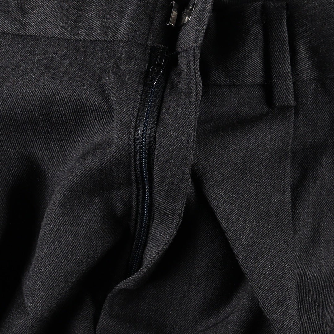 Eddie Bauer Relaxed Fit Wool Trousers/Slacks, Men's Size W34 (approx.) wool gray type Vintage Second Hand