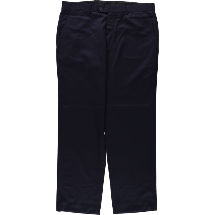 Ralph Lauren wool trousers/slacks, made in Canada, men's size W35 (approx.). wool navy blue type Vintage Second Hand