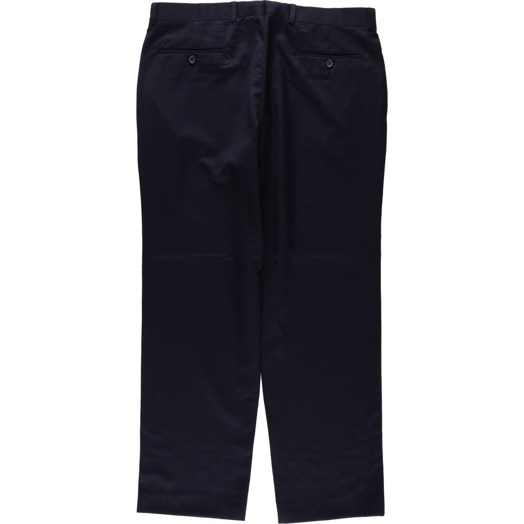 Ralph Lauren wool trousers/slacks, made in Canada, men's size W35 (approx.). wool navy blue type Vintage Second Hand