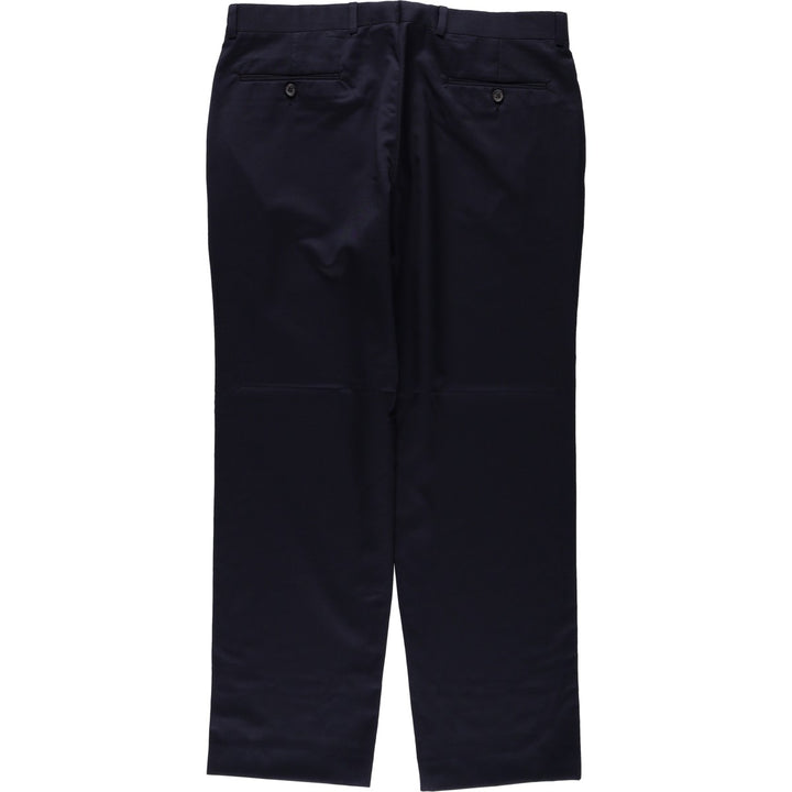 Ralph Lauren wool trousers/slacks, made in Canada, men's size W35 (approx.). wool navy blue type Vintage Second Hand