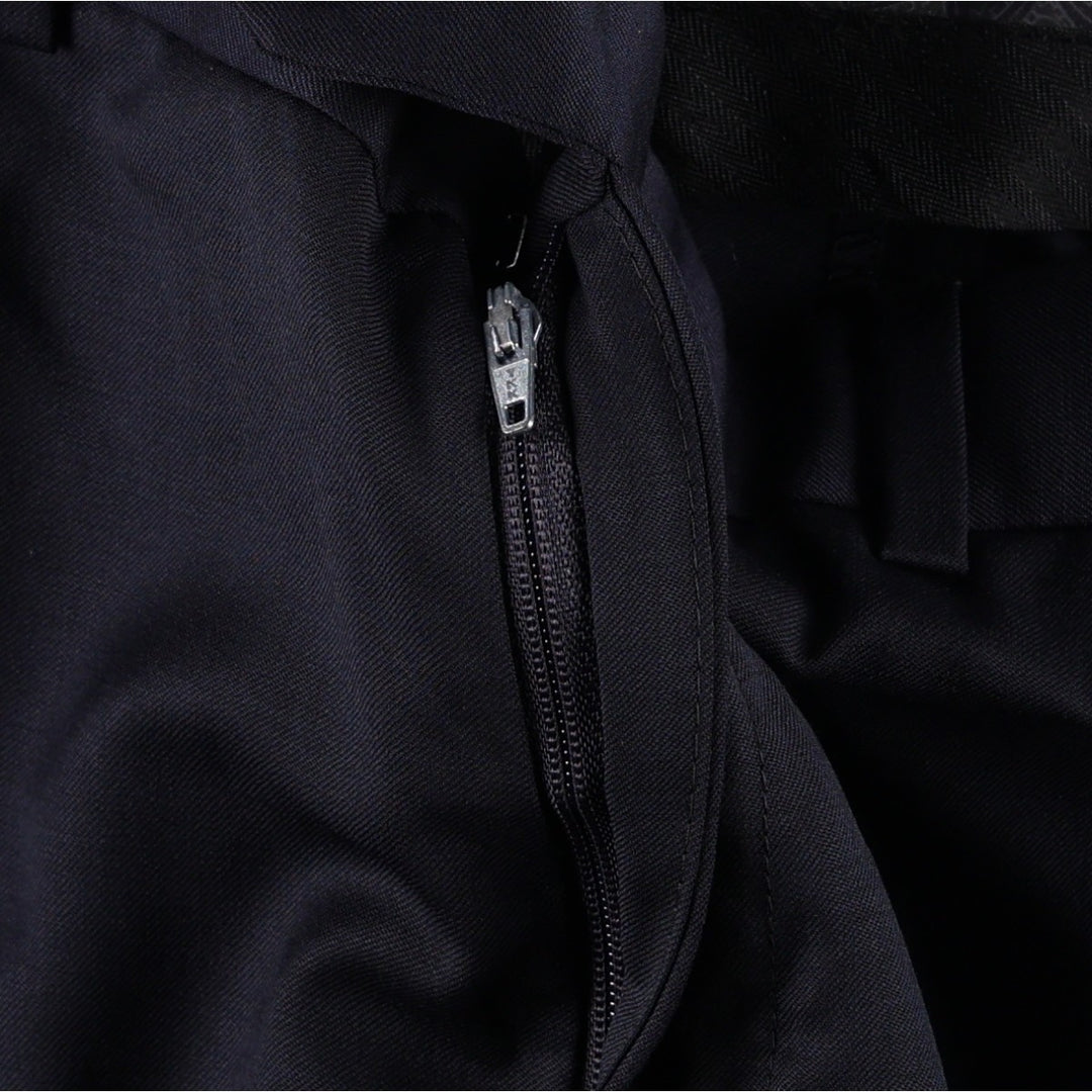 Ralph Lauren wool trousers/slacks, made in Canada, men's size W35 (approx.). wool navy blue type Vintage Second Hand