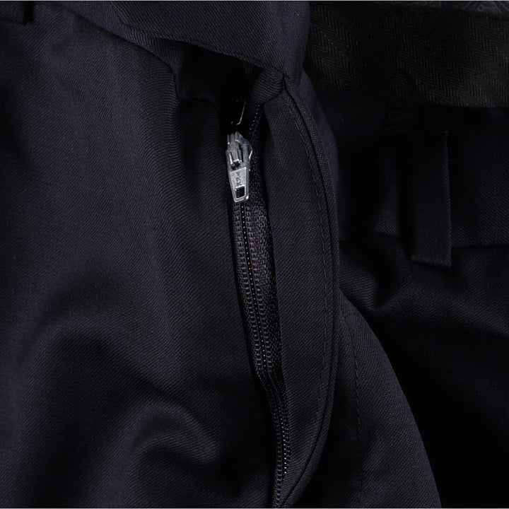 Ralph Lauren wool trousers/slacks, made in Canada, men's size W35 (approx.). wool navy blue type Vintage Second Hand
