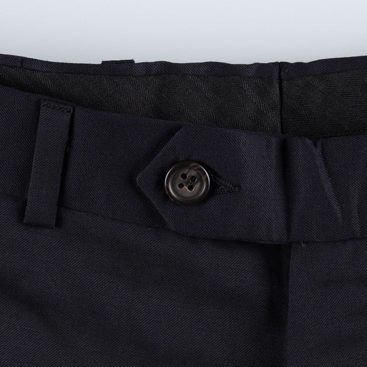 Ralph Lauren wool trousers/slacks, made in Canada, men's size W35 (approx.). wool navy blue type Vintage Second Hand