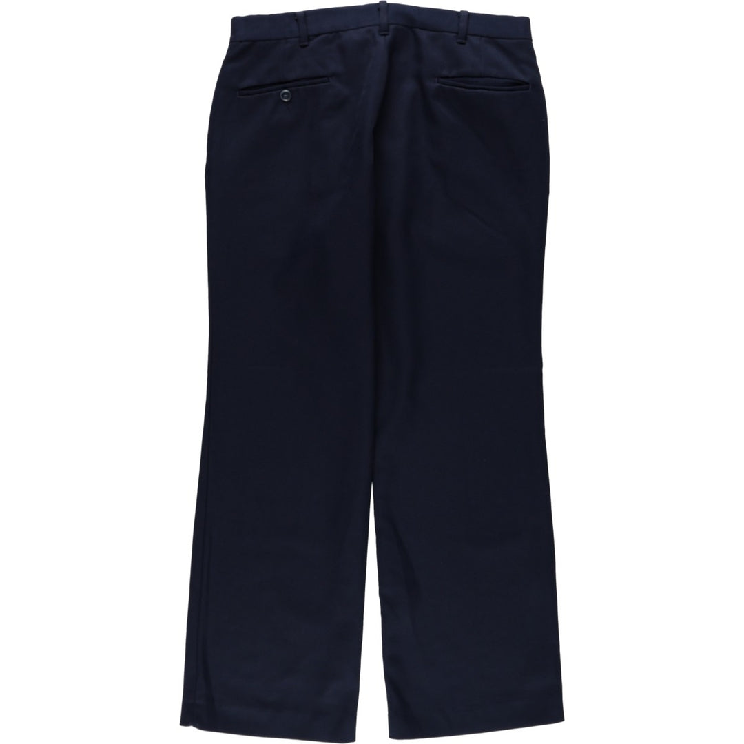 70s-80'S JCPenney Comfort Slacks, Men's W33 (approx.), Vintage unclear navy blue type Vintage Second Hand