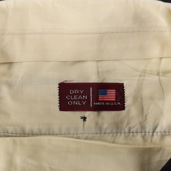 1980'S Bullock's slacks, made in USA, men's size W32 (approx.), vintage. unclear black type Vintage Second Hand