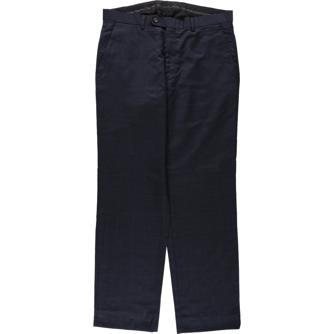 Ralph Lauren LAUREN Wool pants, slacks, men's, W34 equivalent wool navy blue type Vintage Second Hand