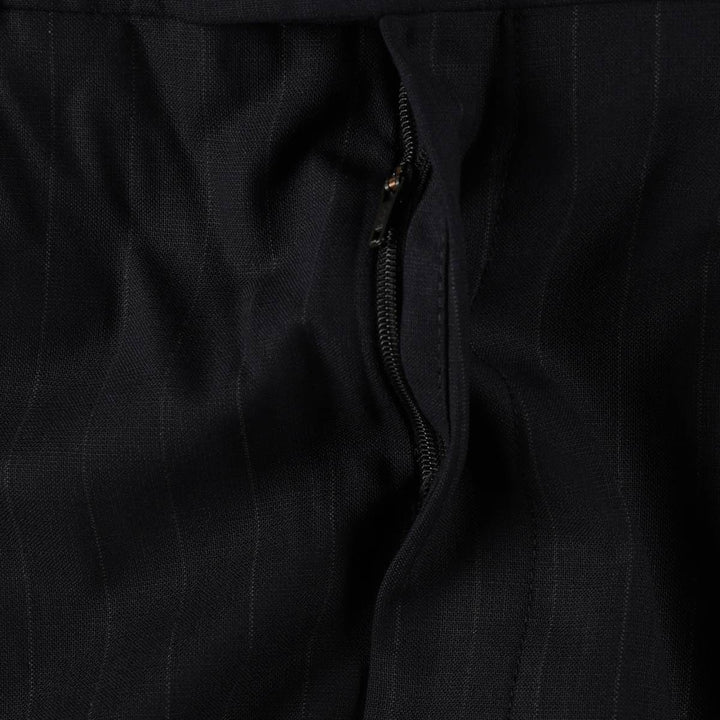 Brooks Brothers 346 Stripe Pattern Wool Trousers, Men's Size W34 (approx.) wool black type Vintage Second Hand