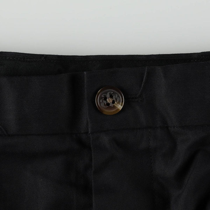 Brooks Brothers St Andrews Links One-Pleat Slacks Pants, Men's Size W34 (approx.) polyester black type Vintage Second Hand