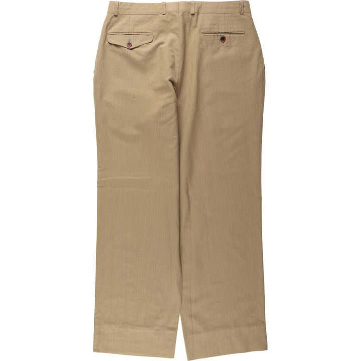 Ralph Lauren CHAPS Two-Pleat Slacks Pants, Men's Size W34 (approx.), Vintage unclear Beige type Vintage Second Hand
