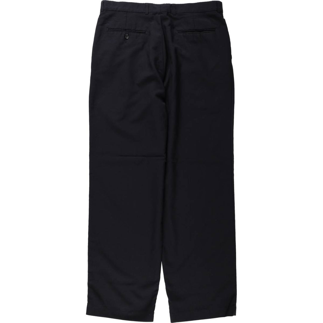 90'S Levi's Travelers Two-Pleated Slacks, Men's, Size W34, Vintage polyester black type Vintage Second Hand