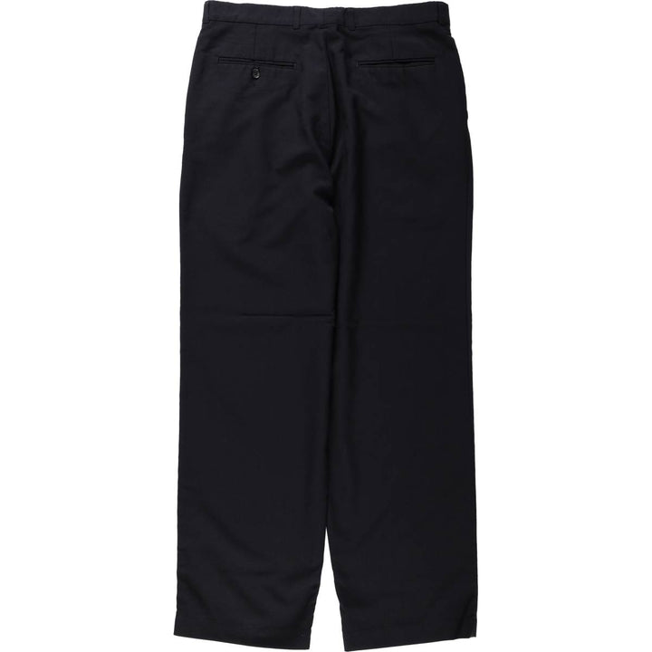 90'S Levi's Travelers Two-Pleated Slacks, Men's, Size W34, Vintage polyester black type Vintage Second Hand