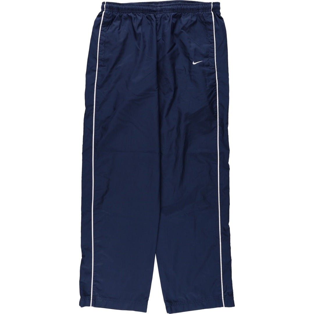 00'S Nike Warm-up Pants, Nylon Pants, Rustling Pants, Men's M Size polyester navy blue type Vintage Second Hand