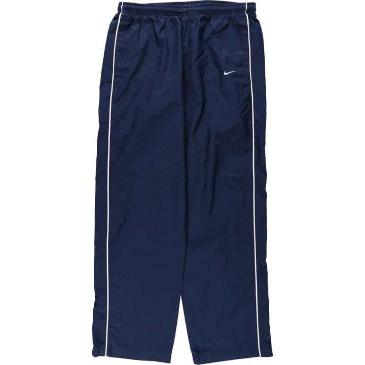 00'S Nike Warm-up Pants, Nylon Pants, Rustling Pants, Men's M Size polyester navy blue type Vintage Second Hand