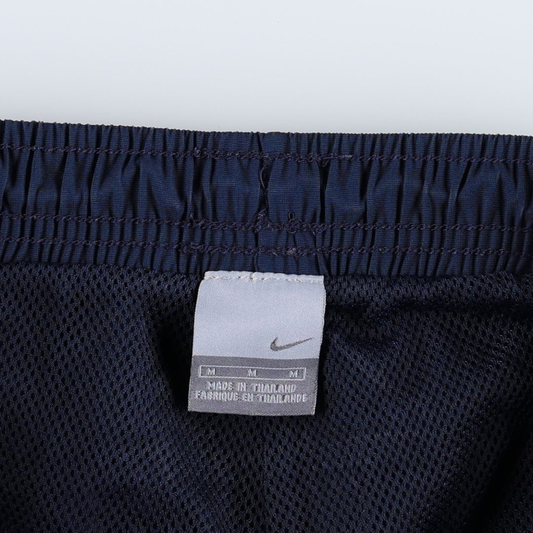00'S Nike Warm-up Pants, Nylon Pants, Rustling Pants, Men's M Size polyester navy blue type Vintage Second Hand