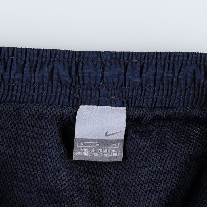 00'S Nike Warm-up Pants, Nylon Pants, Rustling Pants, Men's M Size polyester navy blue type Vintage Second Hand