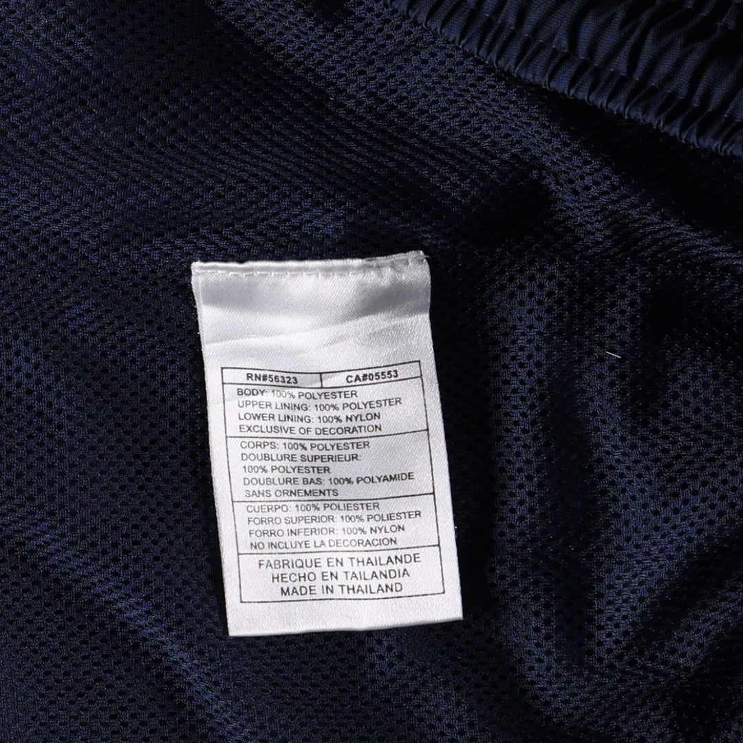 00'S Nike Warm-up Pants, Nylon Pants, Rustling Pants, Men's M Size polyester navy blue type Vintage Second Hand