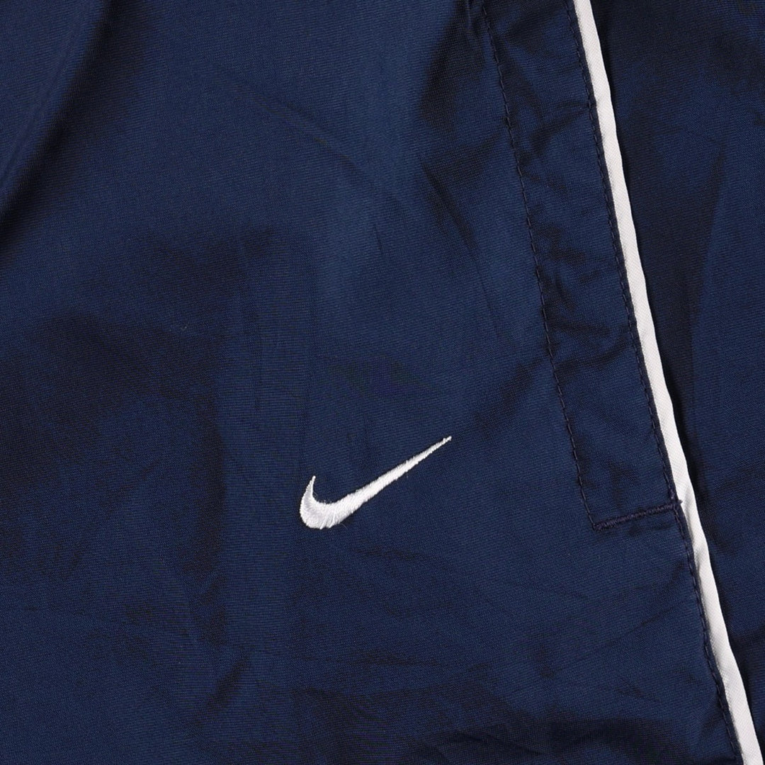 00'S Nike Warm-up Pants, Nylon Pants, Rustling Pants, Men's M Size polyester navy blue type Vintage Second Hand