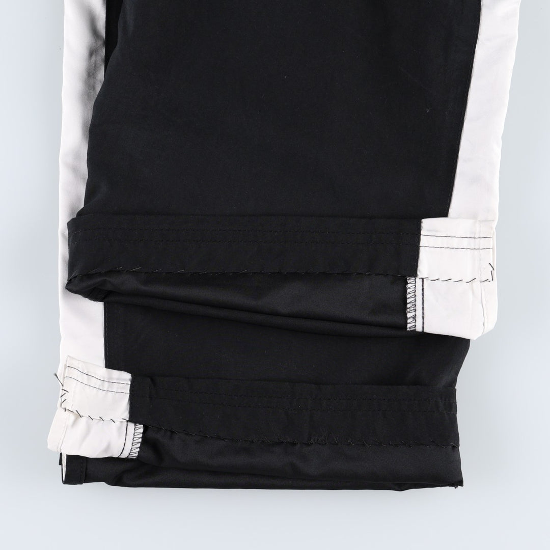 00'S Nike Warm-up Pants, Nylon Pants, Rustling Pants, Men's Size L polyester black type Vintage Second Hand