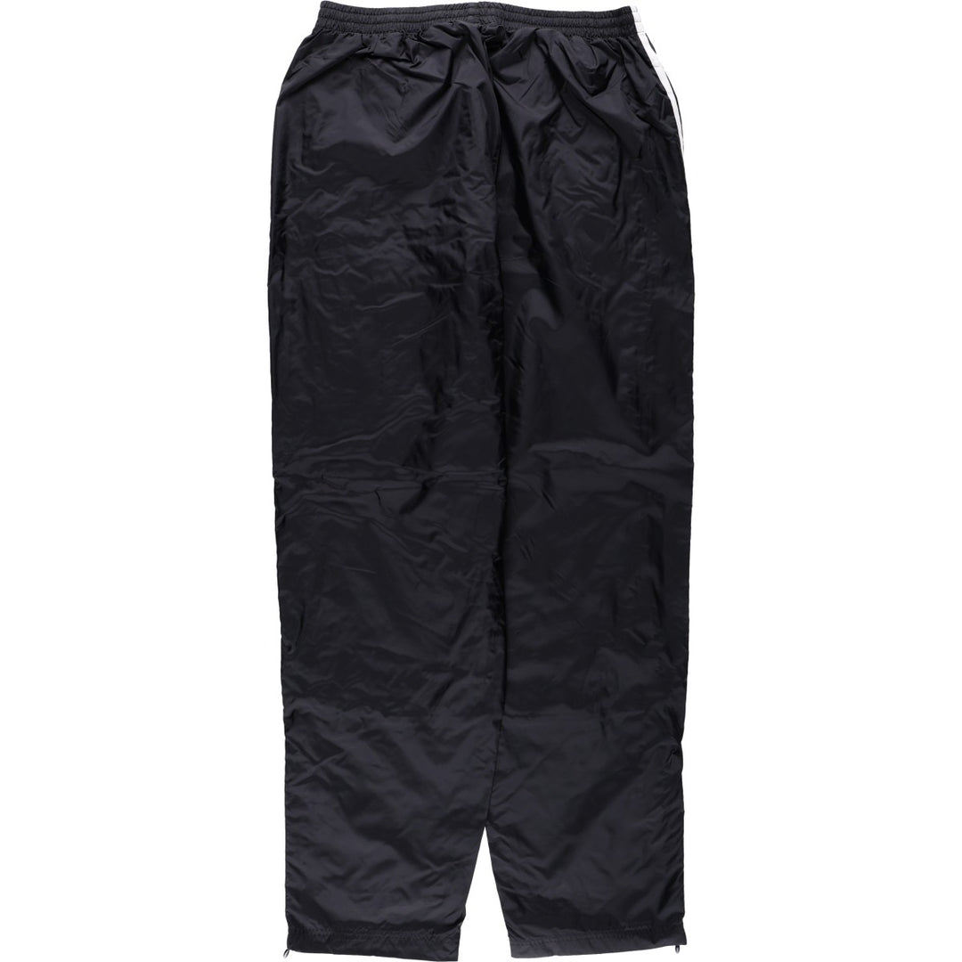 00'S Adidas nylon pants, rustling pants, men's size L Nylon black type Vintage Second Hand