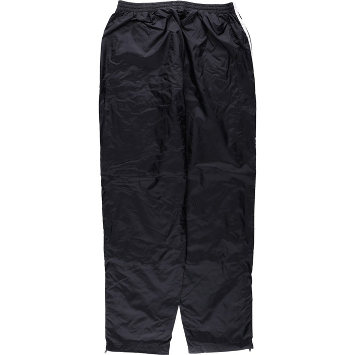 00'S Adidas nylon pants, rustling pants, men's size L Nylon black type Vintage Second Hand