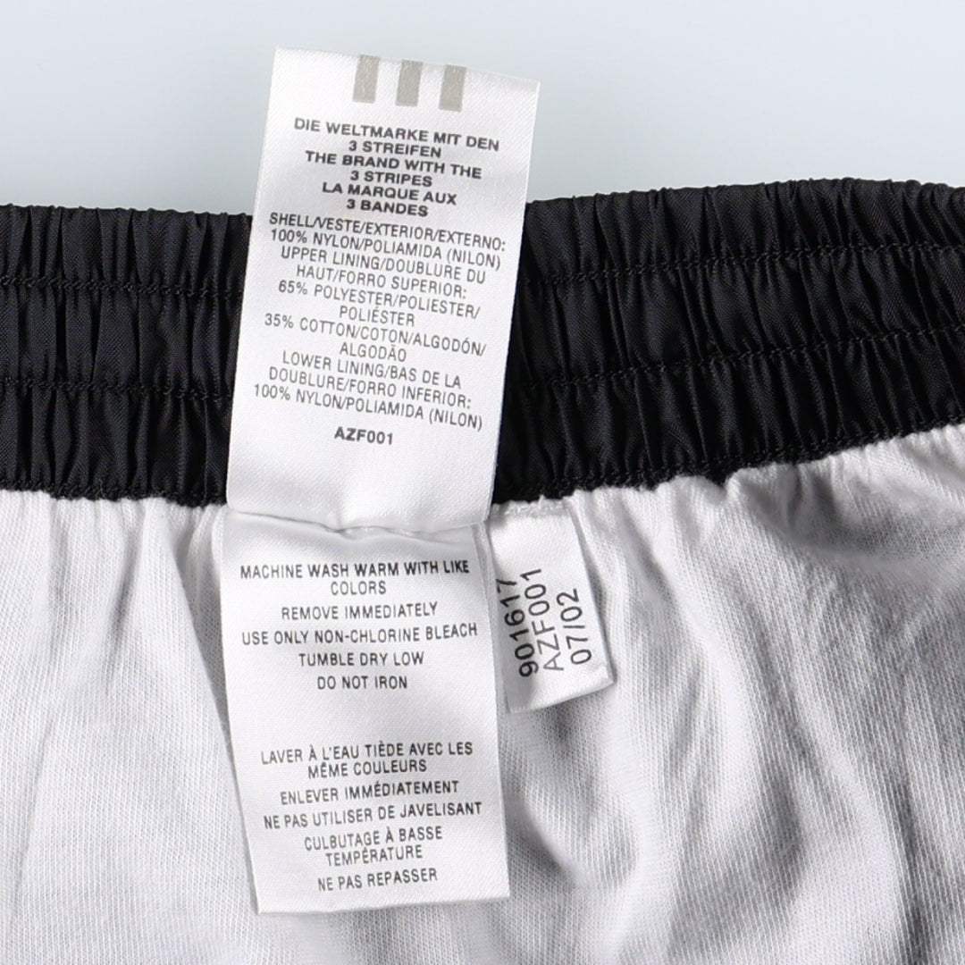 00'S Adidas nylon pants, rustling pants, men's size L Nylon black type Vintage Second Hand