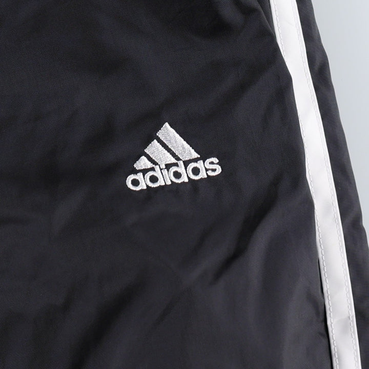 00'S Adidas nylon pants, rustling pants, men's size L Nylon black type Vintage Second Hand