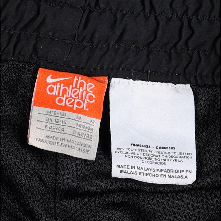 00'S Nike Warm-up Pants, Nylon Pants, Rustling Pants, Men's M Size polyester black type Vintage Second Hand