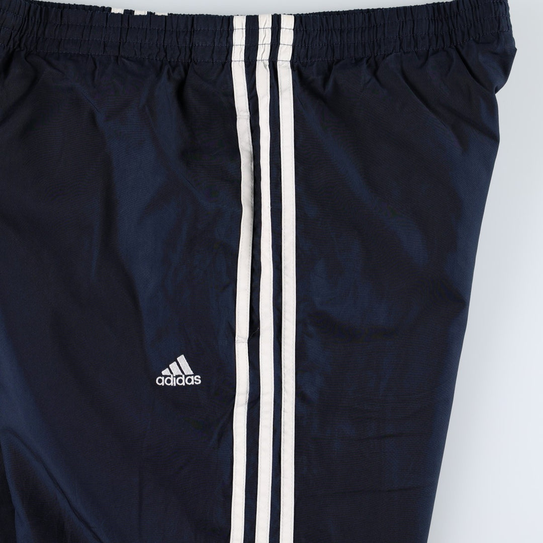 2000'S Adidas CLIMAPROOF Warm-up Pants, Nylon Pants, Windbreaker Pants, Men's Size M (approx.) polyester navy blue type Vintage Second Hand
