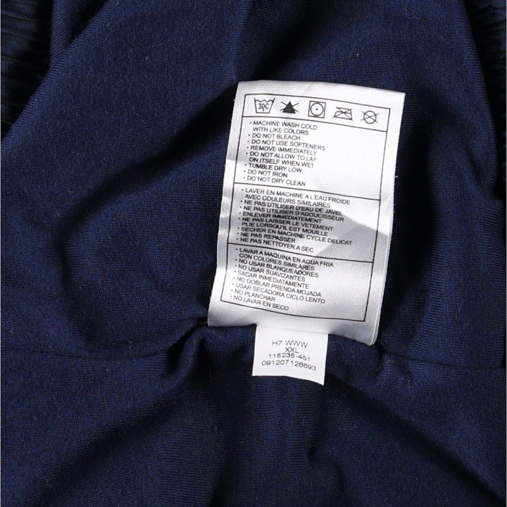 2000'S Nike Warm-up Pants, Nylon Pants, Windbreaker Pants, Men's Size XXL (approx.) polyester navy blue type Vintage Second Hand
