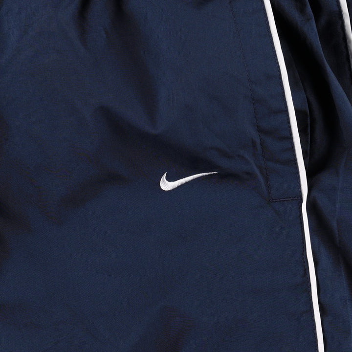 2000'S Nike Warm-up Pants, Nylon Pants, Windbreaker Pants, Men's Size XXL (approx.) polyester navy blue type Vintage Second Hand