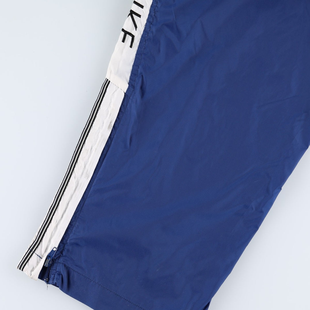 90'S Nike Nylon Shaka Shaka Pants, Men's Size L, Vintage Nylon navy blue type Vintage Second Hand