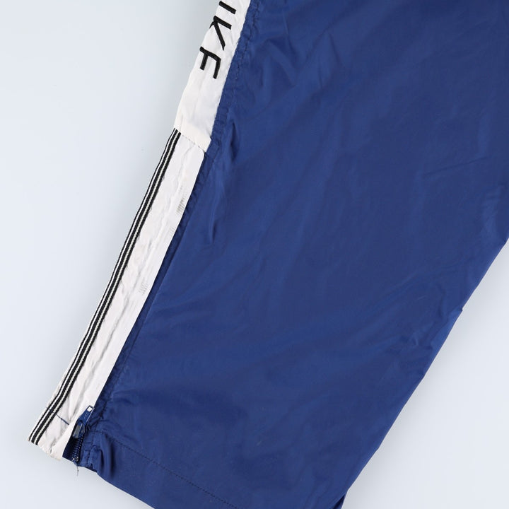 90'S Nike Nylon Shaka Shaka Pants, Men's Size L, Vintage Nylon navy blue type Vintage Second Hand