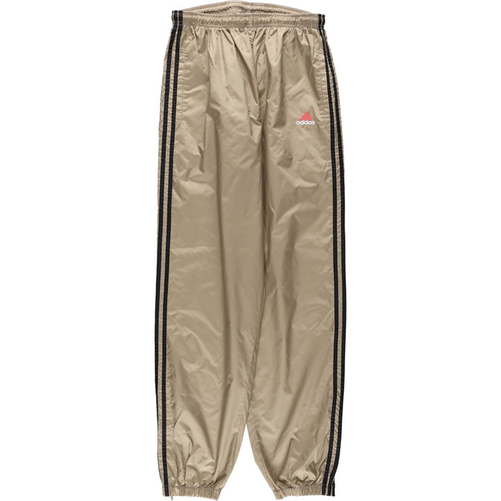 90'S Adidas nylon pants, rustling pants, men's size L, vintage Nylon Gold type Vintage Second Hand