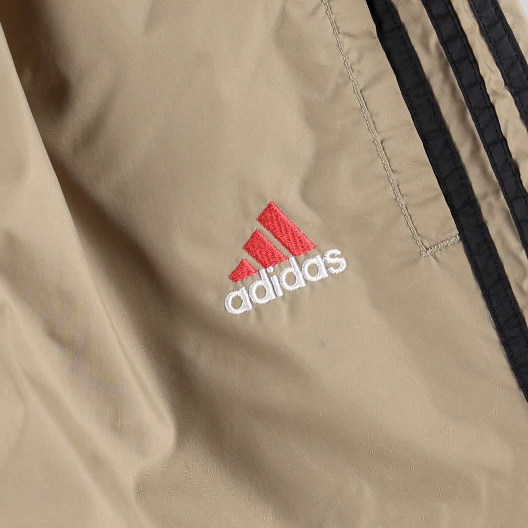 90'S Adidas nylon pants, rustling pants, men's size L, vintage Nylon Gold type Vintage Second Hand