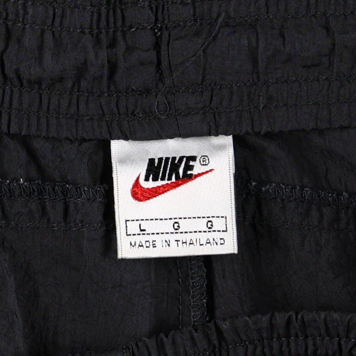 90'S Nike Nylon Shaka Shaka Pants, Men's Size L, Vintage Nylon black type Vintage Second Hand