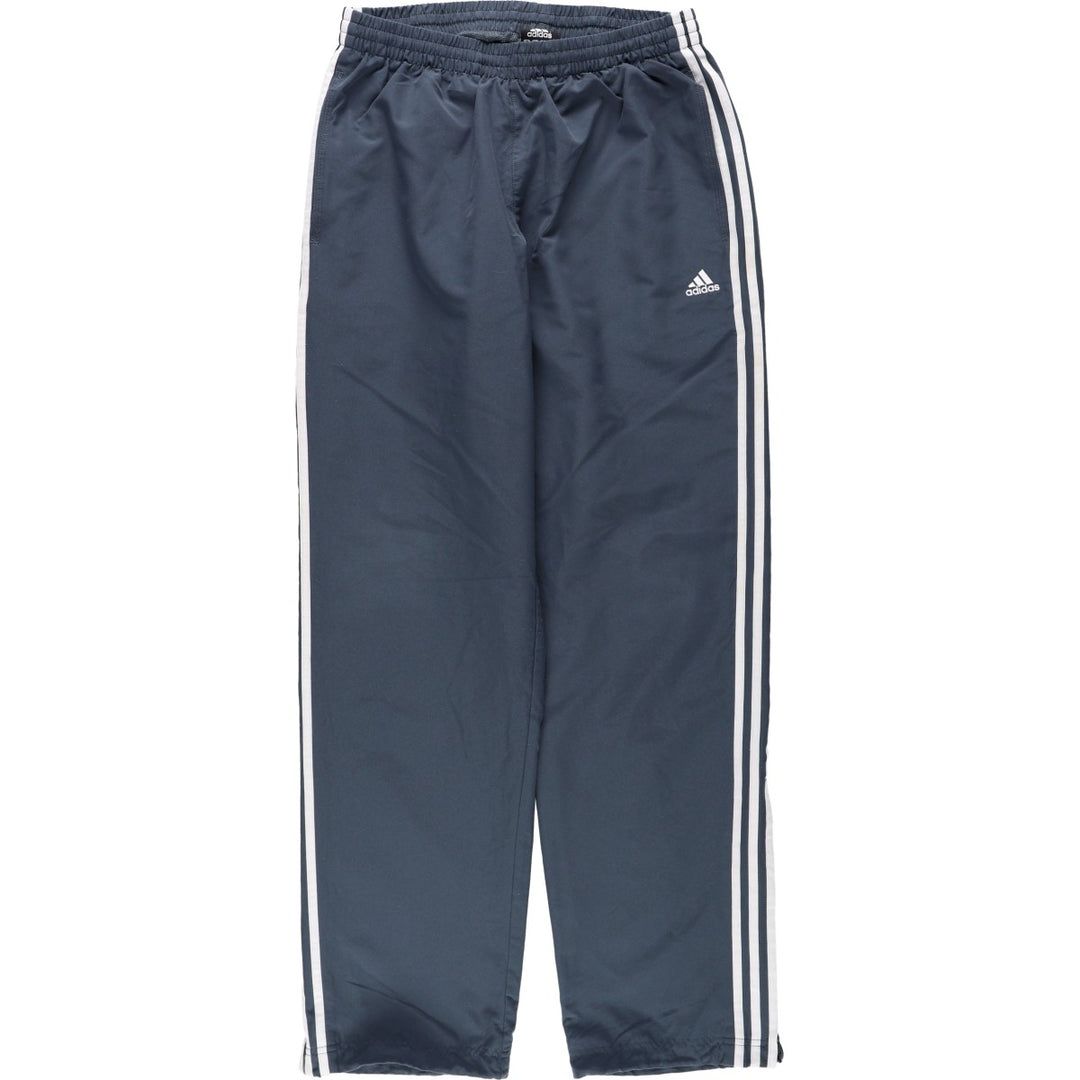 Adidas warm-up pants, nylon pants, rustling pants, men's size M polyester Charcoal Vintage Second Hand