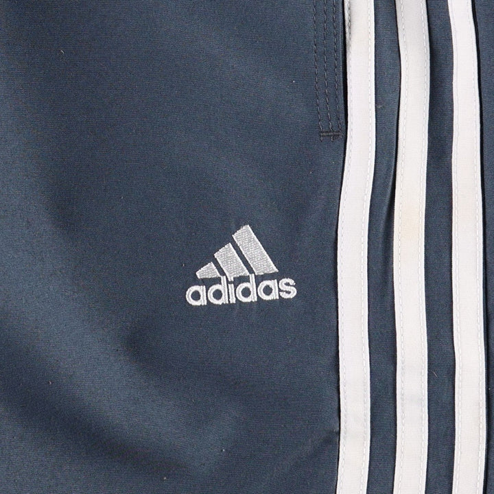 Adidas warm-up pants, nylon pants, rustling pants, men's size M polyester Charcoal Vintage Second Hand