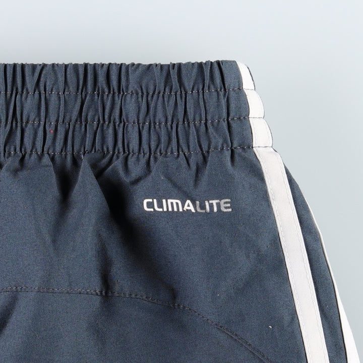 Adidas warm-up pants, nylon pants, rustling pants, men's size M polyester Charcoal Vintage Second Hand