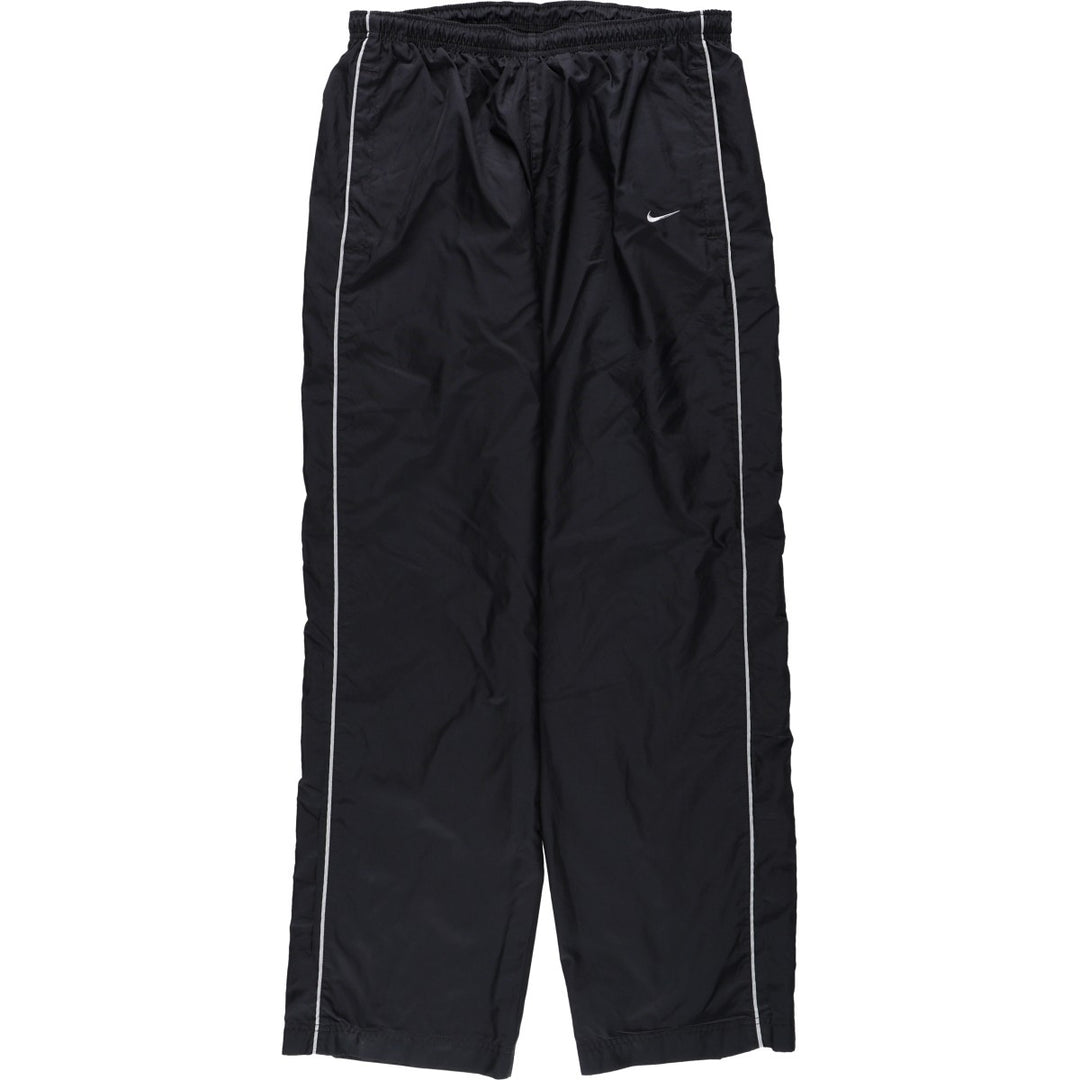 Nike warm-up pants, nylon pants, crinkle pants, men's size M polyester black type Vintage Second Hand
